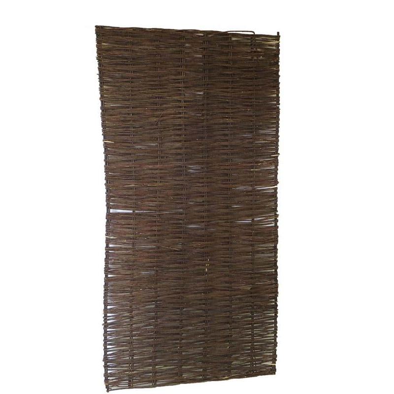 MGP - 36 in. W x 72 in. H Willow Woven Hurdle Garden Fence Panel