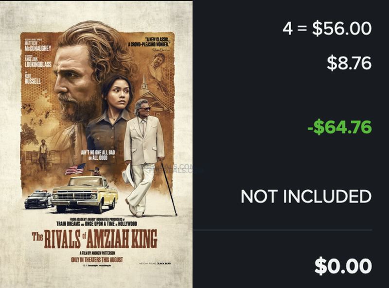 4-FREE MOVIE TICKETS 🎟️