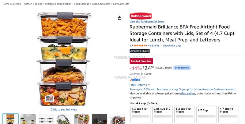 RUBBERMAID BRILLIANCE 4-PACK — $24.98