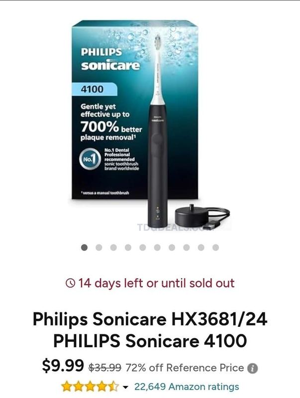 🔥 72% OFF PHILIPS SONICARE 4100 🔥