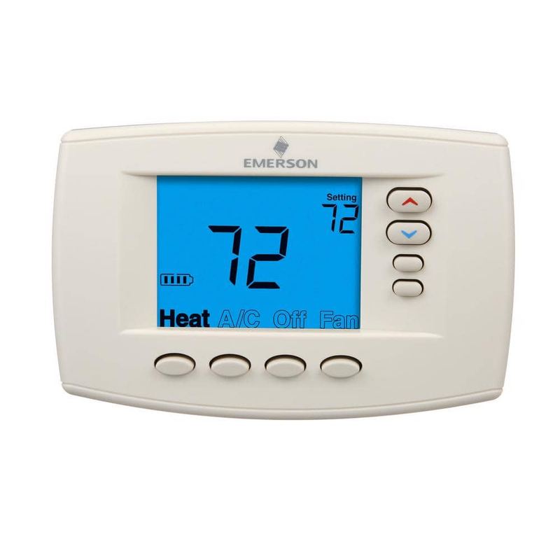 Copeland - White-Rodgers 90 Series Blue, 7 Day Programmable, Univeral (4H/2C) Easy Reader Thermostat