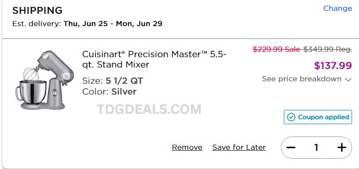Cuisinart stand mixer deal 👀