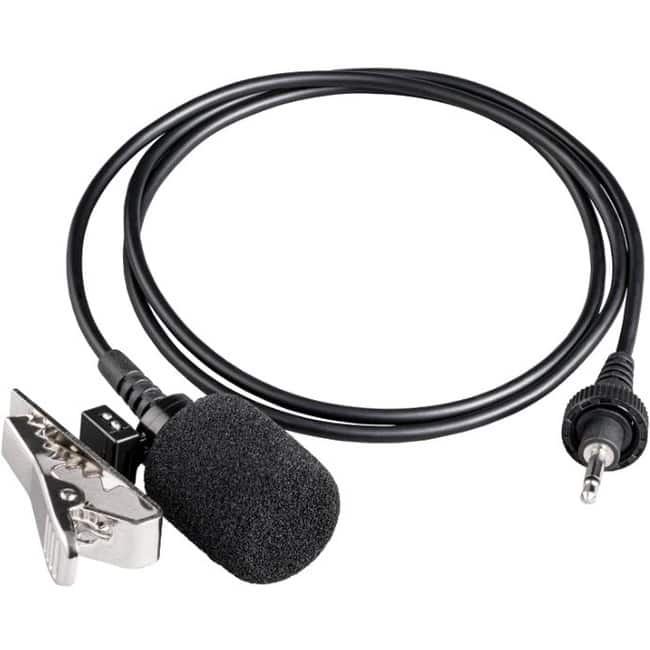 Panasonic - WX-SM410 Rugged Wired Electret Condenser Microphone - 100 Hz to 15 kHz - Cardioid - Lavalier - Sub-mini phone