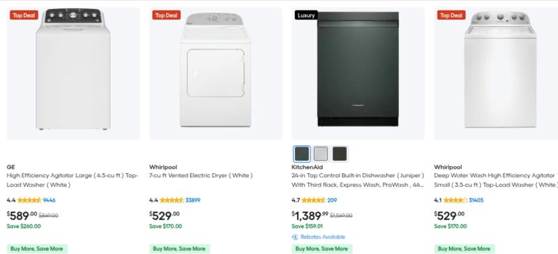 Appliance Special Values