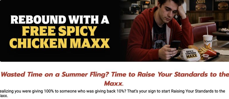 FREE SPICY CHICKEN MAXX AT CARL’S JR. 🍗