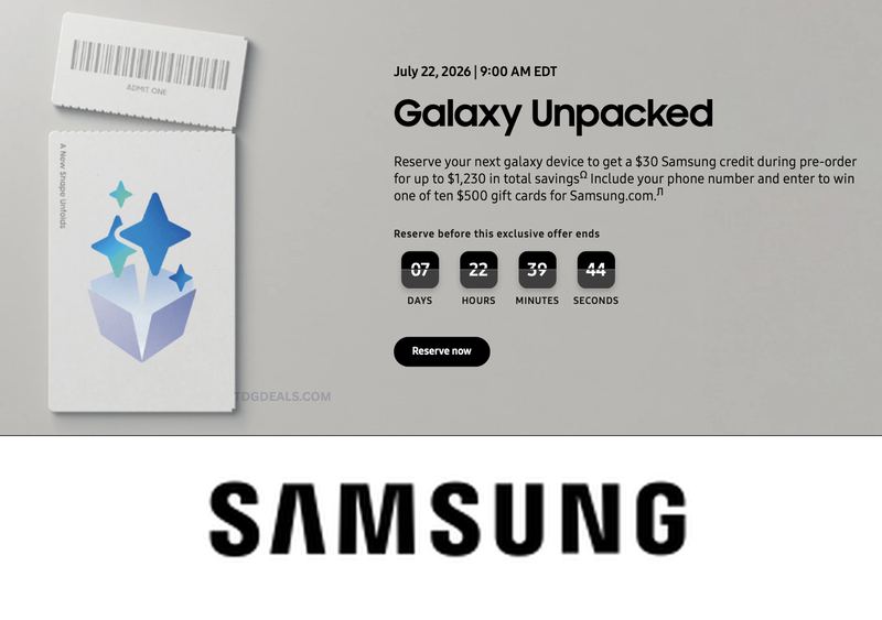 FREE $30 SAMSUNG CREDIT FOR RESERVING YOUR NEXT GALAXY DEVICE
