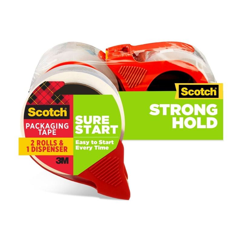 Scotch Recyclable Cushion Wrap, 12" x 100"; and Moving Tape Bundle