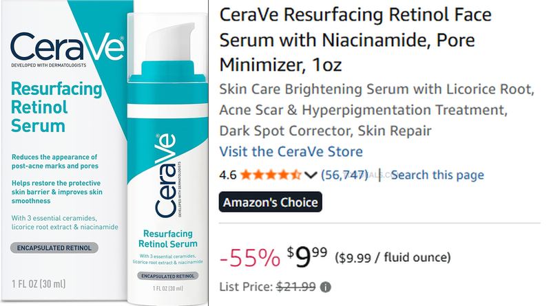 55% OFF CERAVE RETINOL SERUM
