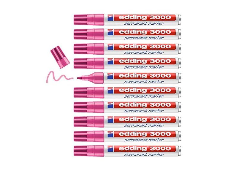 edding 3000 permanent marker - zwart - 10 sti