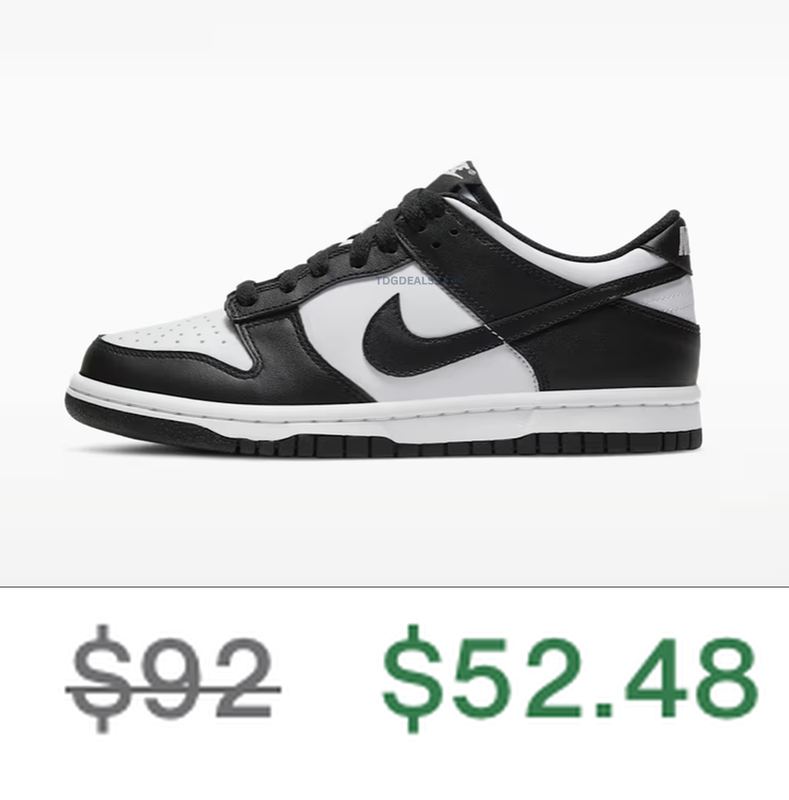 NIKE DUNK LOW KIDS FOR $52.48