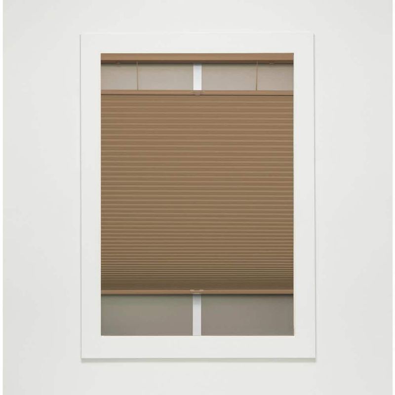 Perfect Lift Window Treatment - Latte Cordless Top-Down Bottom-Up Blackout Polyester Cellular Shades - 50.5 in. W. x 60 in. L