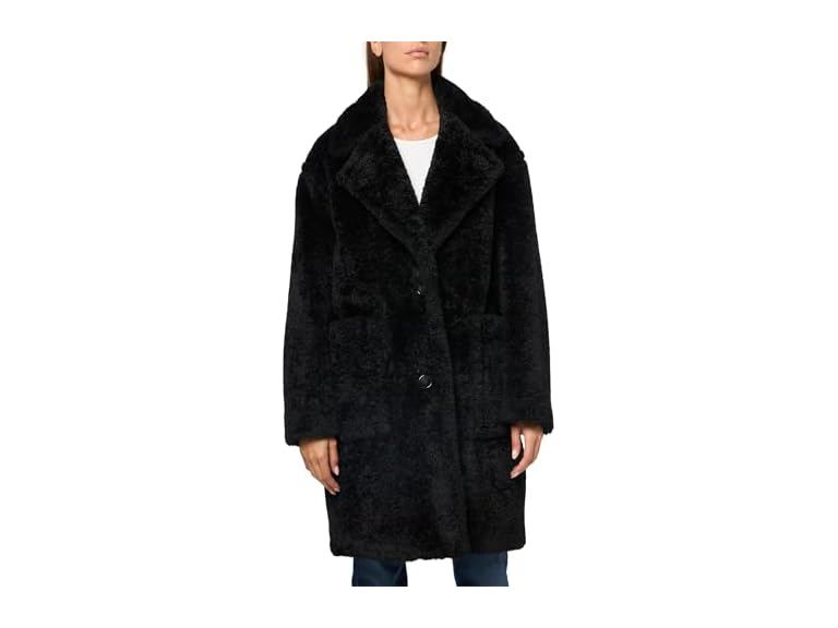 79% OFF: BOSS Catedy MidLength Teddy Coat