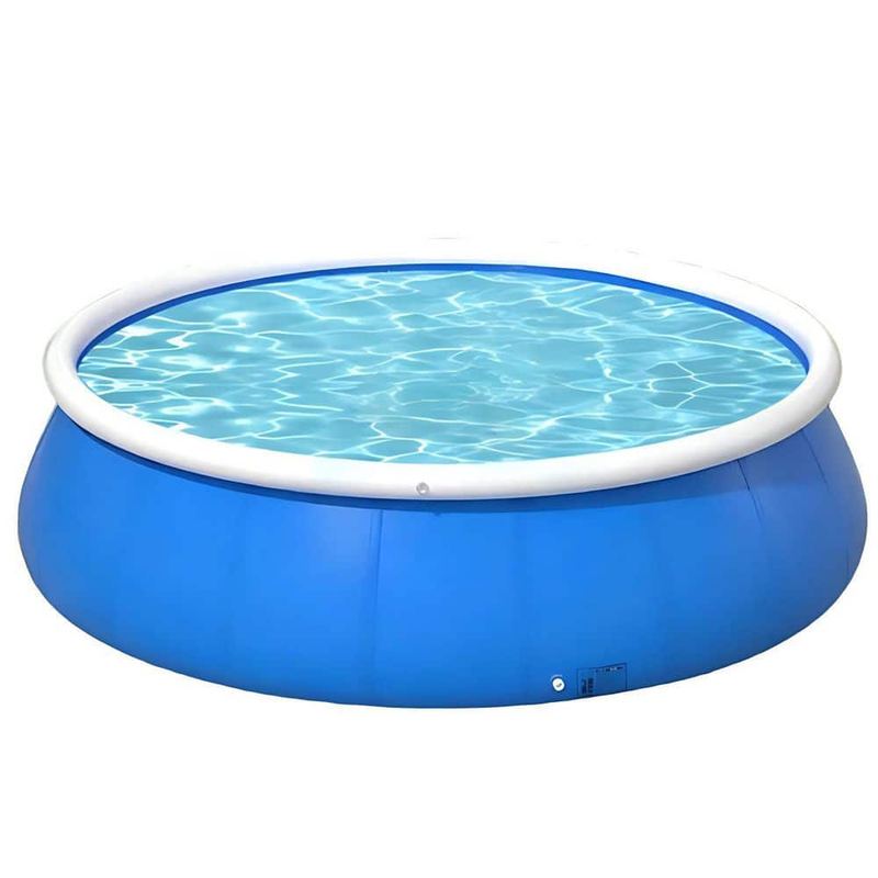 Kadehome - 72 in. L x 20 in. H Round Depth of Pool 20 in. Inflatable Swimming Pool