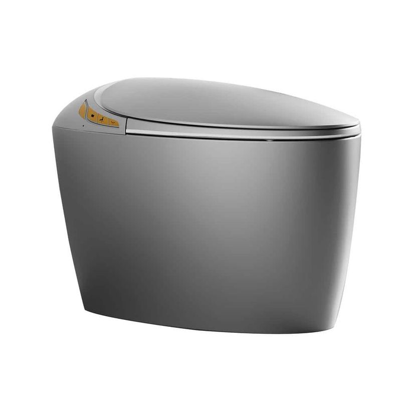 Xspracer - Elongated ADA Smart Bidet Toilet 1.28 GPF in White with Auto Open/Close, Water Tank, Heated Seat, Warm Water Wash, Dryer