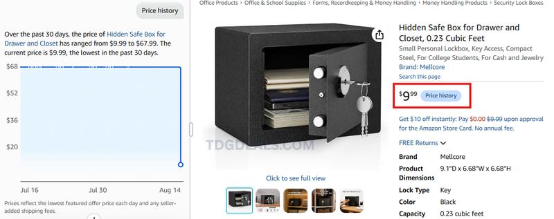 HIDDEN SAFE BOX FOR $9.99 🔐