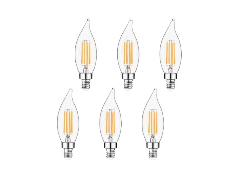 Sigalux E12 LED Candelabra 60W 2700K 6pk