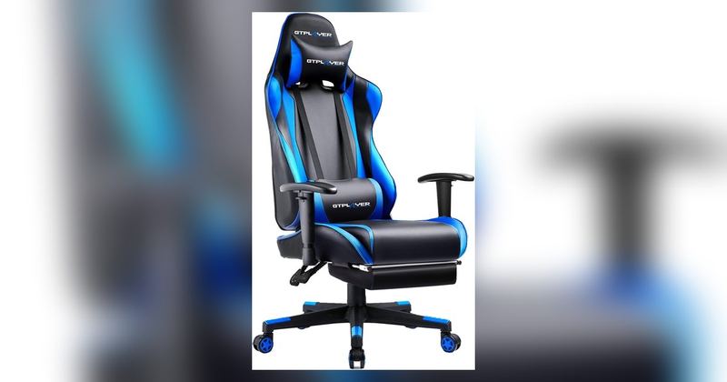 $66 GTPLAYER Gaming Chair with Footrest