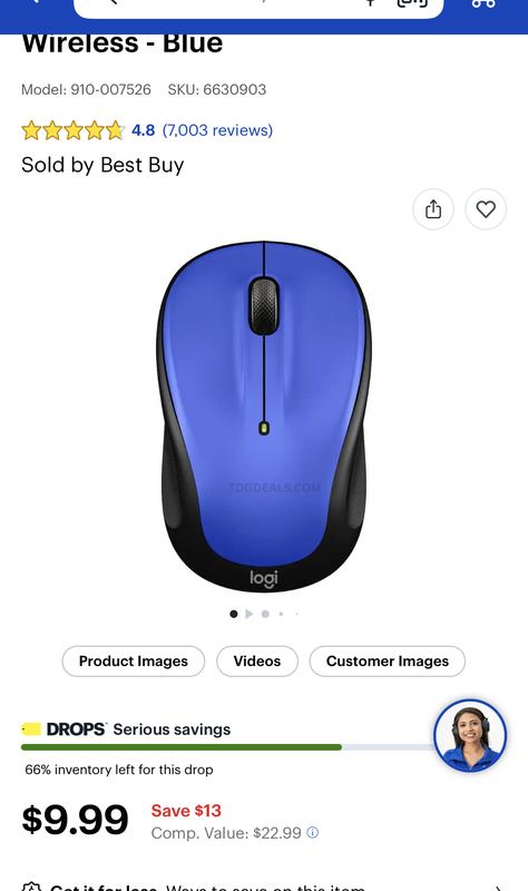 THIS MOUSE IS $9.99 IN THE BEST BUY APP