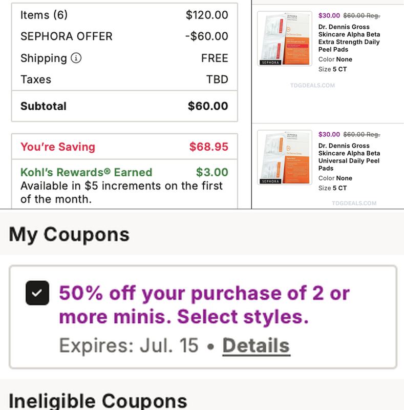 50% OFF ANY TWO SEPHORA ITEMS @ KOHL'S