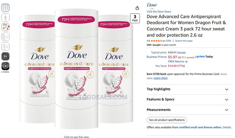 Amazon Business deodorant deal 👀