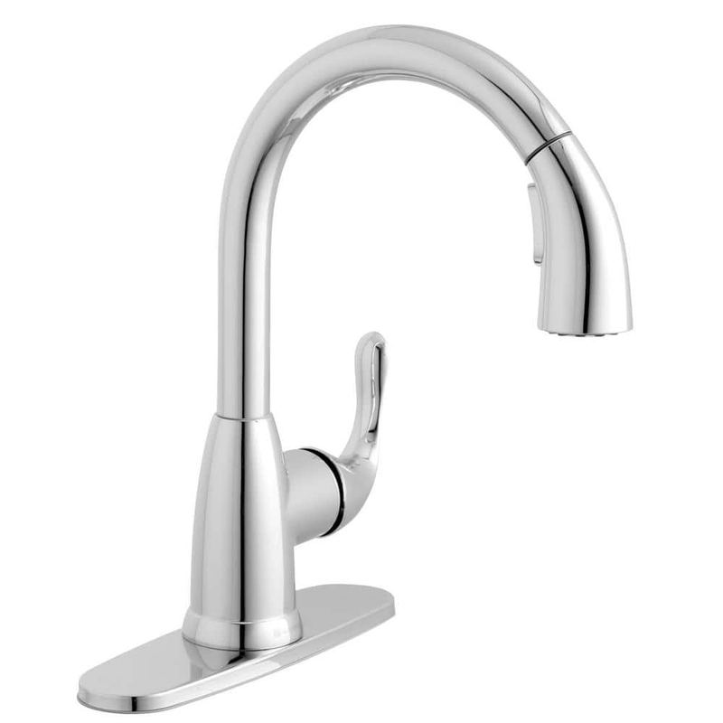 Glacier Bay - Dylan Single-Handle Pull-Down Sprayer Kitchen Faucet in Polished Chrome