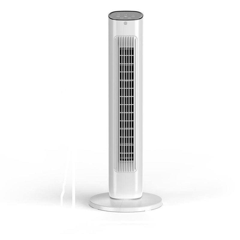 COWSAR - 30.71 in. 3-Speed Oscillating Tower Fan in Black with 3-Modes, 85° Oscillating, Timer and Remote Control
