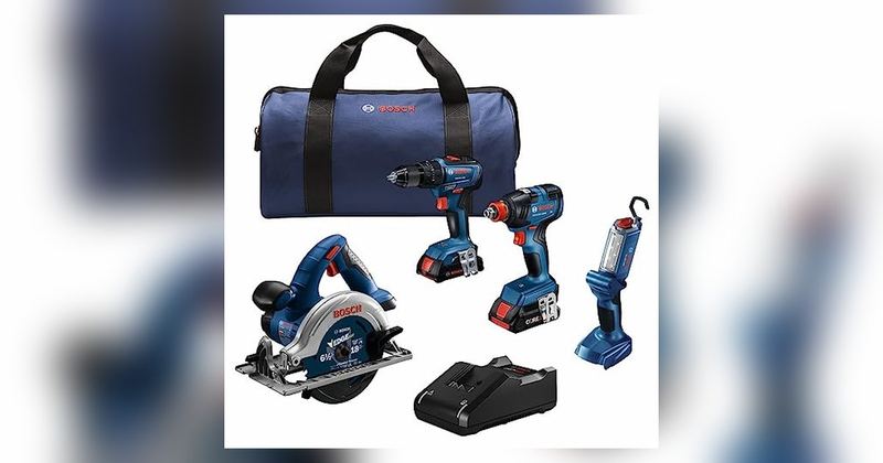 BOSCH 18V 4-TOOL COMBO KIT FOR $249