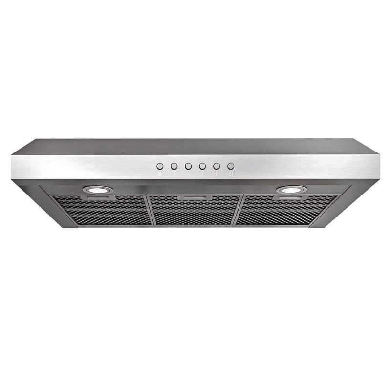 Airmeet - 36 in. 900 CFM Ducted Under Cabinet Range Hood in Stainless Steel with 3-Venting Options, Remote, Push Button