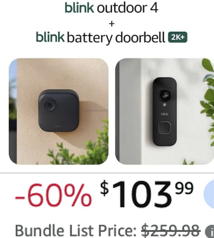 🚨 $259.98 BLINK OUTDOOR BUNDLE DROPPED TO $103.99