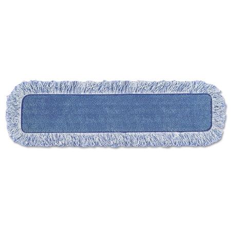 18 in. Nylon/Polyester Microfiber High Absorbency Mop Pad - Blue (6/Carton)