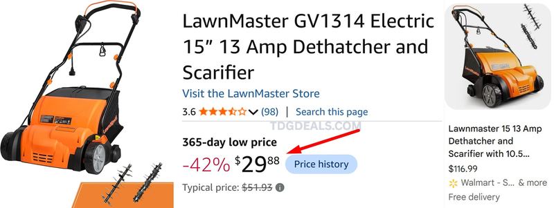 42% OFF LAWNMASTER DETHATCHER 🌱