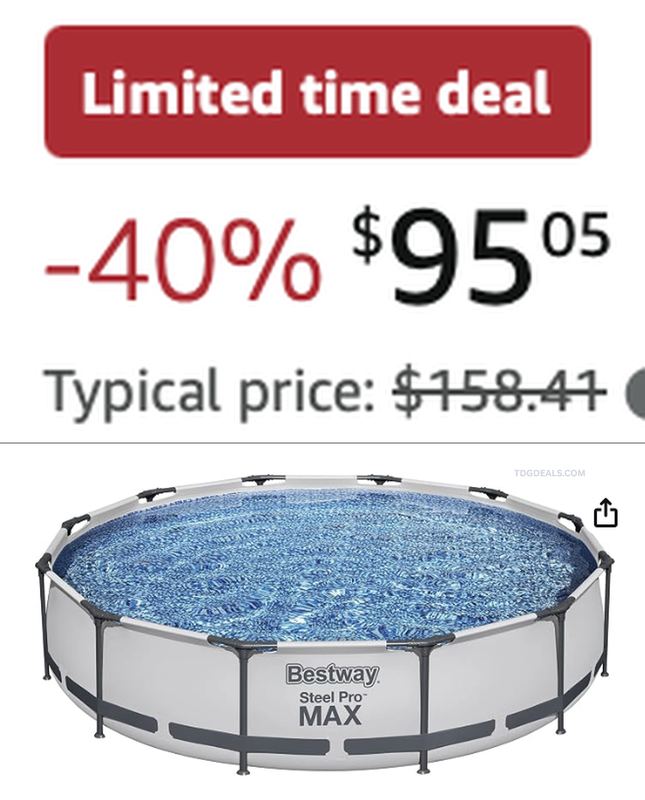 Above ground pool dropped down to $95.05 from $158.47