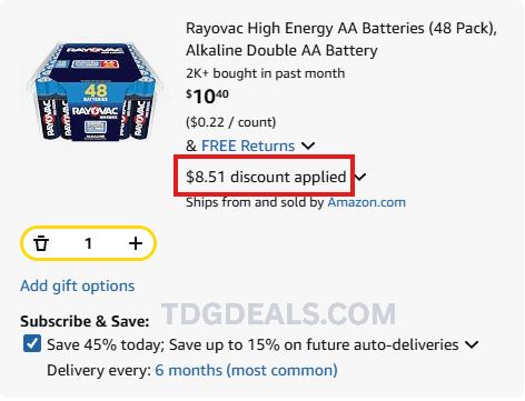 RAYOVAC 48-PACK UNDER $11 🔥