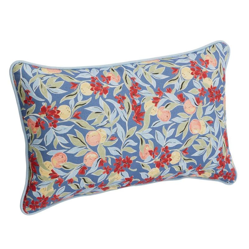 Hampton Bay - 20 in. x 12 in.  Outdoor Patio Lumbar Pillow in Citrus Grove