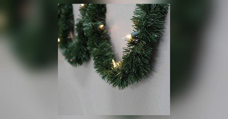 $9.77 BRITE STAR 12 FT PRE-LIT CHRISTMAS GARLAND