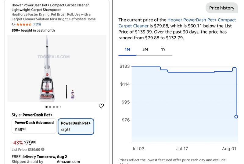 $80 HOOVER CARPET CLEANER ON AMAZON