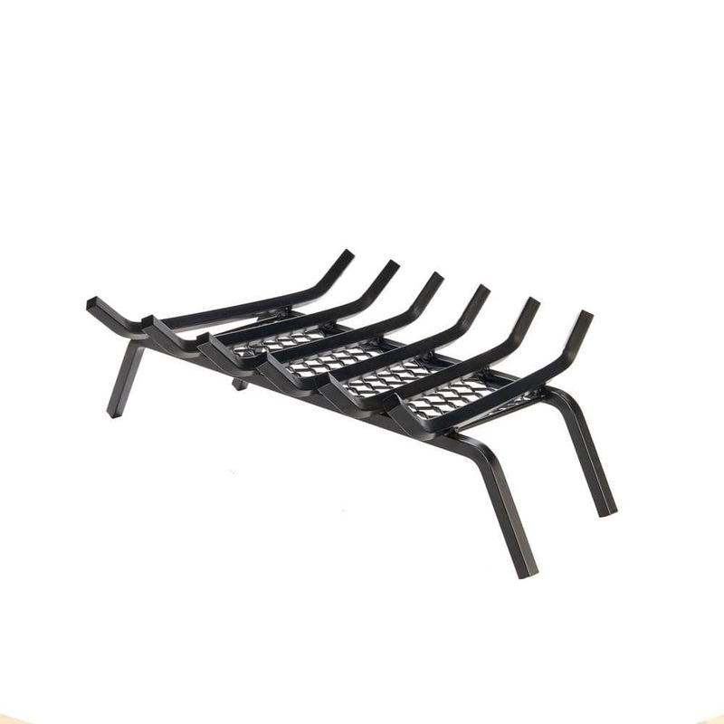 Liberty Foundry - 27 in. Steel Heavy-Duty Fireplace Grate with Ember Retainer
