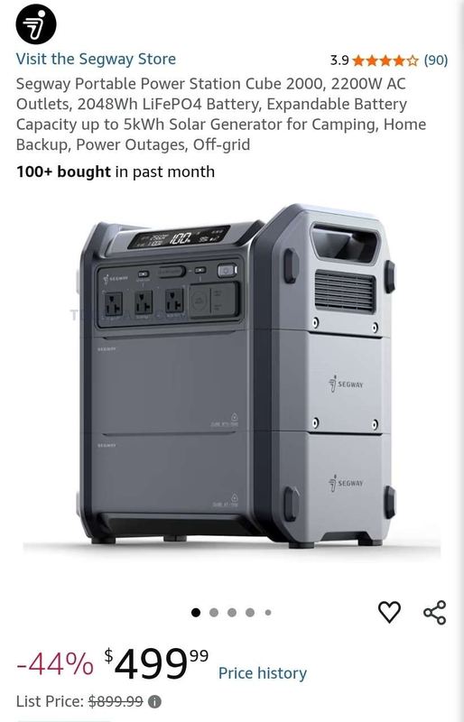 🔥 44% OFF SEGWAY CUBE 2000 POWER STATION 🔥
