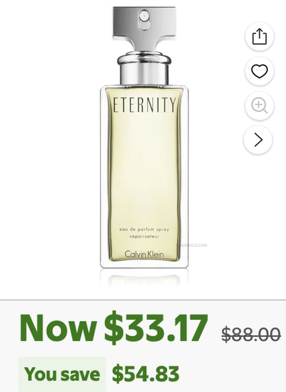 NOW $33.17 CALVIN KLEIN BEAUTY ETERNITY EAU DE PARFUM SPRAY FOR WOMEN 1.7 OZ