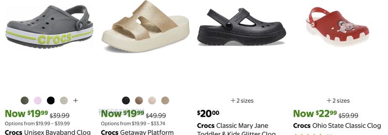 WALMART CROC CLEARANCE 🚨