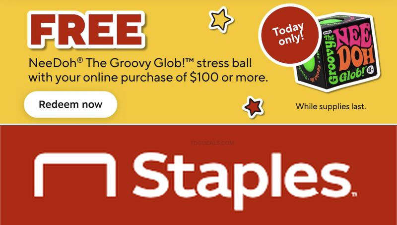 NEEDOH STRESS BALL TODAY AT STAPLES