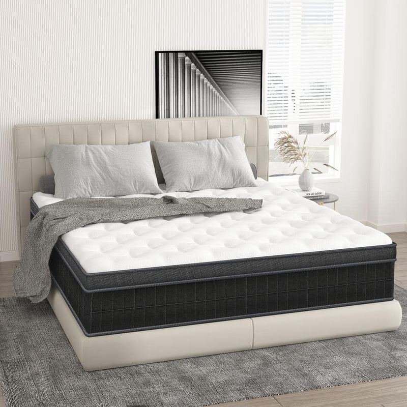 Cool King Medium Memory Foam 10 in. Bed-in-a-Box Mattress