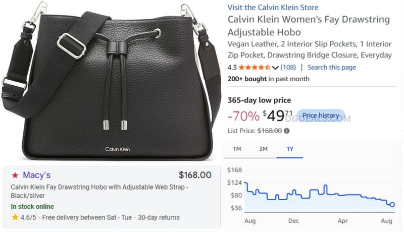 70% OFF CALVIN KLEIN BAG