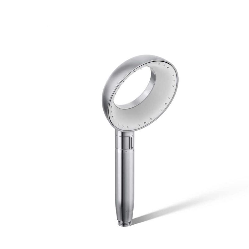 KOHLER - Statement VES 1-Spray Patterns with 1.5 GPM 6 in. Wall Mount Handheld Shower Head in Polished Chrome