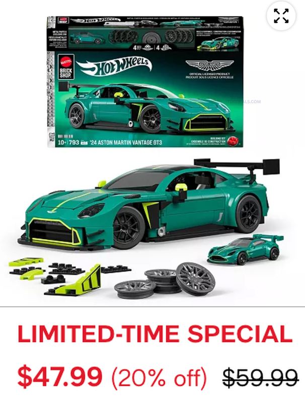 $12 OFF HOT WHEELS ASTON MARTIN BUILD