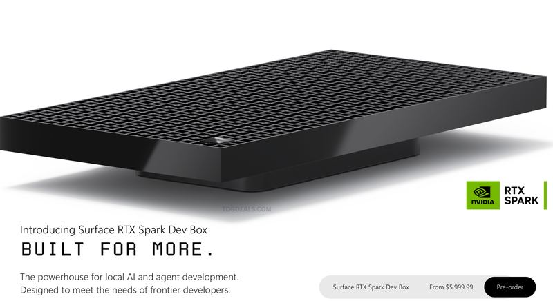 SURFACE RTX SPARK DEV BOX NOW UP FOR PREORDER