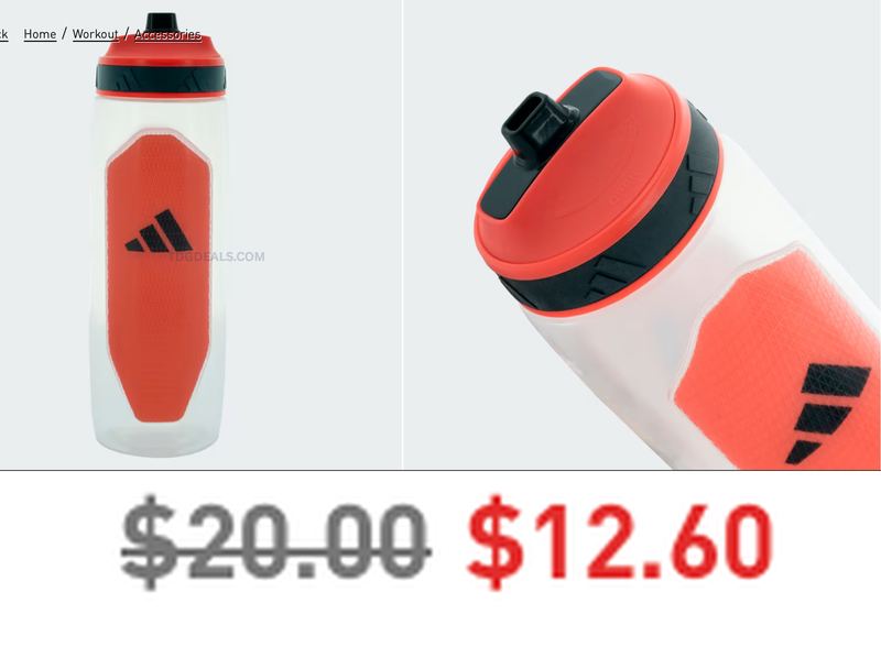 $12.60 ADIDAS DEFENDER 1L PLASTIC BOTTLE