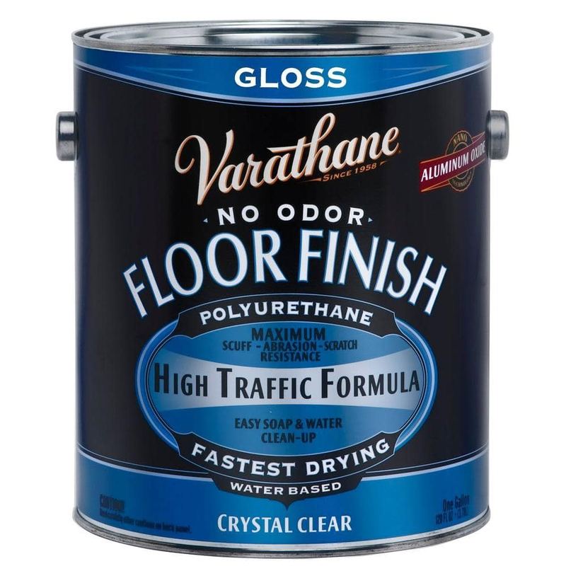 Varathane - 1 gal. Clear Gloss Water-Based Floor Polyurethane (2-Pack)