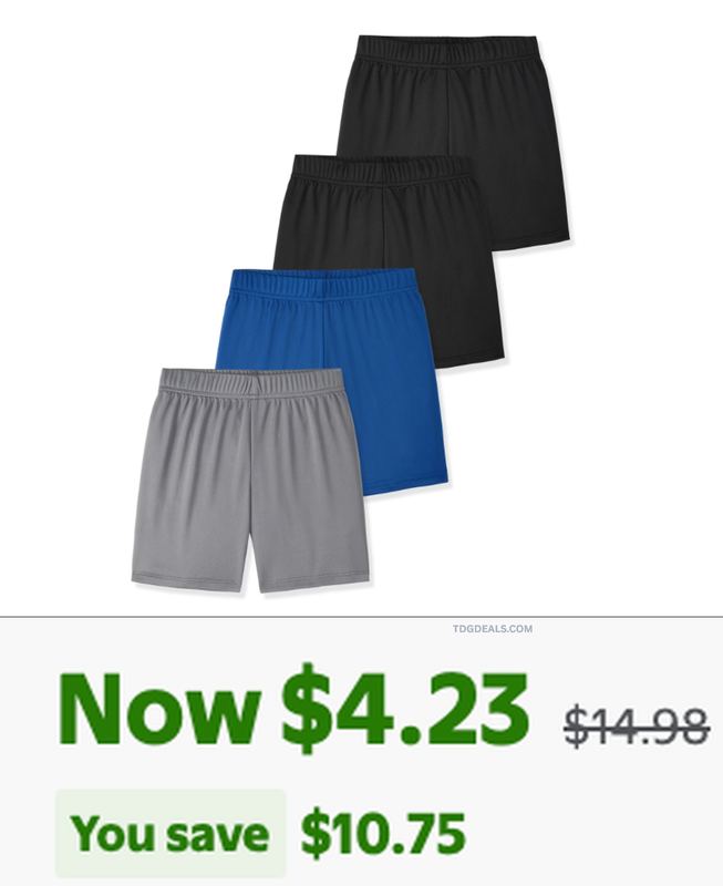 $4.21 GARANIMALS 4-PACK SHORTS