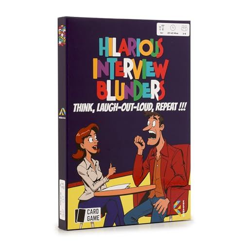 Feltango Hilarious Interview Blunders, Funny Game for Adults, Game Nights, Travel Games, Board Games, Card Games for Adults, Party Games, Funny Games, Board Games for Family Night